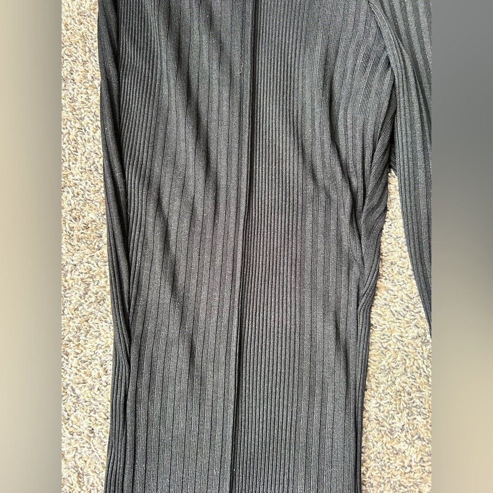Maeve by Anthropologie Ribbed and Flared Black Pants size medium - Picture 4 of 9
